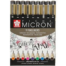Ручки капиллярные 09цв "Pigma Micron" 0.45мм