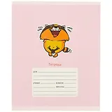 Тетрадь в клетку Unnika, "Забавный енот", 24 листа, в ассортименте