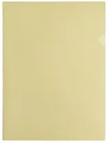 Папка-уголок А4, FlexOffice 0,12мм, желтая