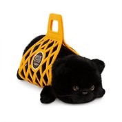 Мягкая игрушка Кот Барсик в сумке (35см) (черный) (2/24) (B1001/35)