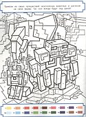 Раскрась по номерам № РПН 2205 ("В стиле Minecraft") - 1