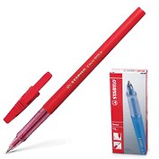 Ручка шариковая Stabilo, Liner, красная