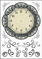 Пленка (647/00000001395) Freedecor с изображен. для светлых поверхностей Кружевной циферблат