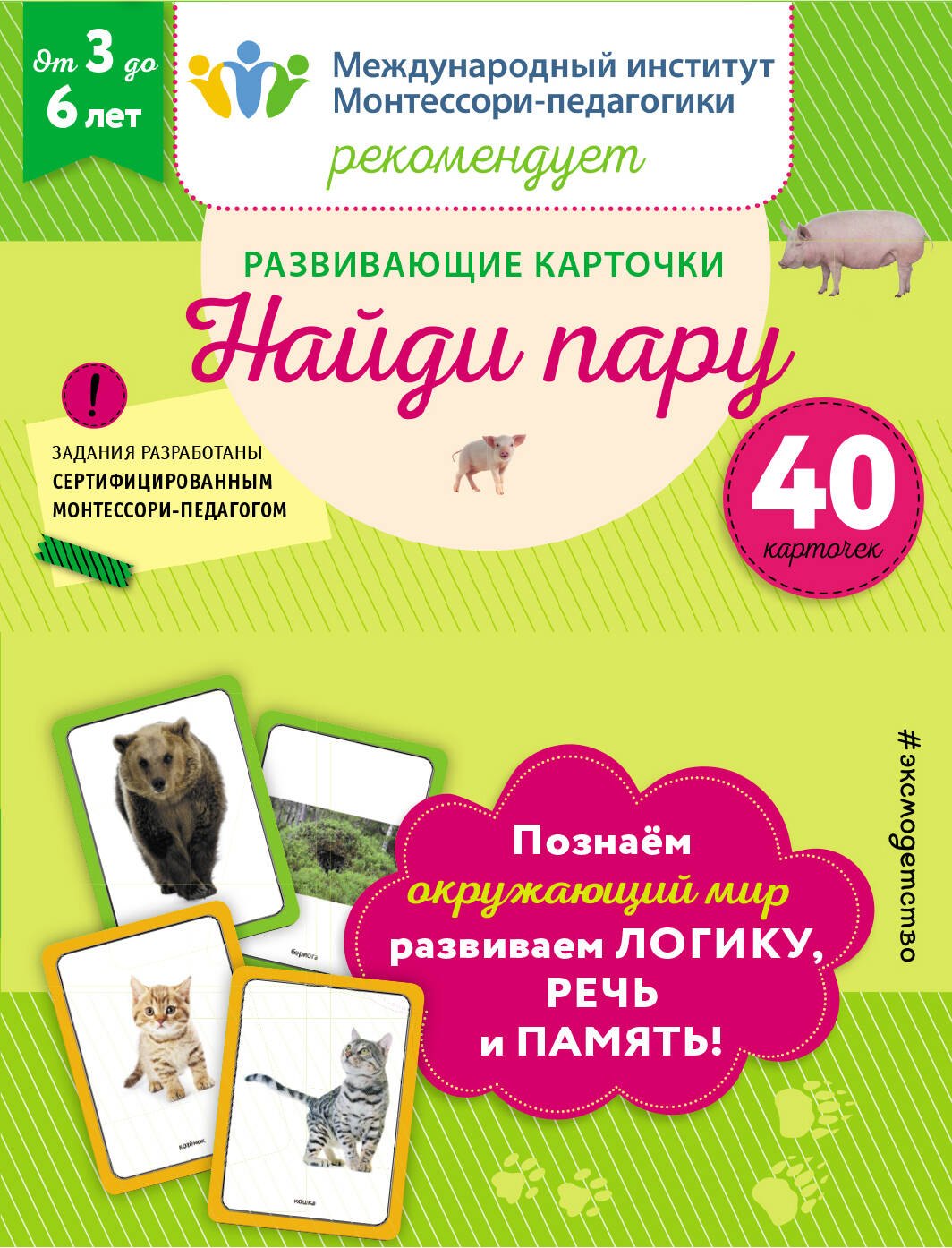 Развитие ребёнка Развивающие карточки. Найди пару (набор карточек)
