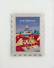 Магнит керамический "Разводные мосты. Ретро"
