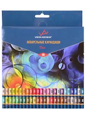 Карандаши акварельные "VISTA-ARTISTA" 48цв,  Fine, к/к, ВКФ