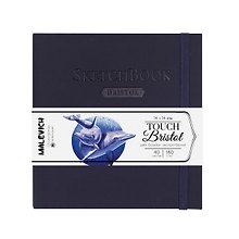 Скетчбук 140*140 40л "Bristol Touch" индиго, для графики и маркеров, 180г/м2