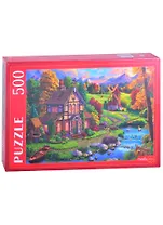 Пазл 500 Сказочный домик в горах (П500-6985)