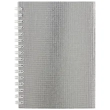 Записная книжка «Metallic» А6, 80 листов в клетку, спираль, Hatber, в ассортименте