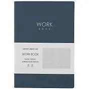 Книга для записей А5 80л лин. "Work book. No 3" иск.кожа, инт.переплет, тиснение фольгой, инд.уп.