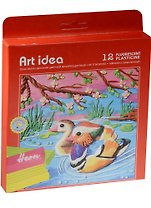 Пластилин Art idea "Неон", 12 цветов