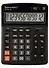 Калькулятор 12 разрядный настольный, двойн.питание, черный, 206*155мм - 0