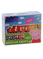 Игра настольная, т.м. Peppa Pig, Паровозик Веселая Азбука 02361