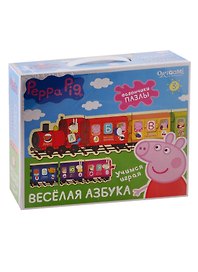 Игра настольная, т.м. Peppa Pig, Паровозик Веселая Азбука 02361
