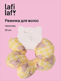 Резиночка Цветок Мишки (текстиль) (10см) (12-2025093-28) (Lafilaf)