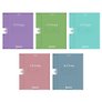 Тетрадь 24л лин. "Color Set" пласт.обл., ассорти