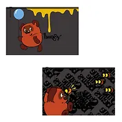 Папка на молнии B5 "Винни-Пух" с расширением, пластик, Erich Krause