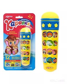 Музыкальная игрушка «Микрофон караоке», Азбукварик