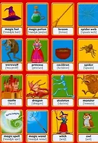 Герои сказок.Memory.Английскте слова. Обучающая игра в картинках для детей от 7 лет