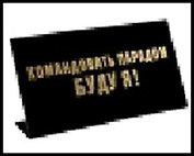 табличка "Командовать парадом буду я" на стол 15*8*3,5см пластик 472283