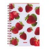 Блокнот А5 100л кл. "Клубника" пласт.обл, евроспираль, Herlitz