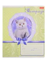 Тетрадь в косую линейку Hatber, "Пушистое счастье", 12 листов