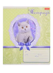 Тетрадь в косую линейку Hatber, "Пушистое счастье", 12 листов