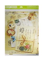Рисовая бумага для декупажа Cadence Craft Premier Любимые письма (CD01679) (А3) (25г/м) (упаковка)