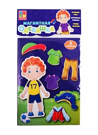Магнитная игра-одевашка «Мальчик» 5 образов, Vladi Toys