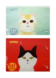 Папка на молнии B5 «Cat family», в ассортименте