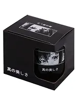 Кружка Аниме Лицо (Сёдзё) (черная) (керамика, деколь) (330мл) (коробка)