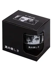Кружка Аниме Лицо (Сёдзё) (черная) (керамика, деколь) (330мл) (коробка)