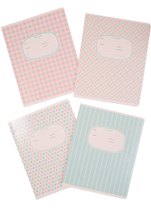 Тетрадь в косую линейку BG, Pastel pattern, 12 листов, в ассортименте