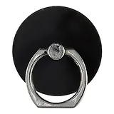 Держатель-кольцо для телефона черный (металл) (коробка)