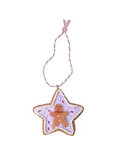 Новогоднее подвесное украшение Пряник Звездочка (6x6) (94587)