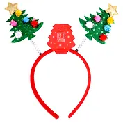 Ободок новогодний Елочки (текстиль) (12-6037-06013-2)