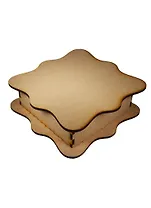 Шкатулка квадратная из МДФ (2150487) (26,3х26,3х8см) (игрушка из дерева) (упаковка)