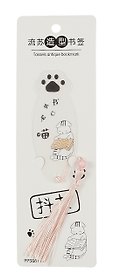 Закладка для книг «Cats», пластик, с кисточкой, в ассортименте