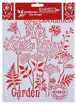 Трафарет Barocci ПВХ многоразовый Garden Ботаника 20х25см Л-124