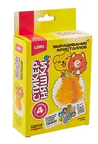 Выращивание кристаллов Стикерняшки "Любимая пицца", оранжевый кристалл