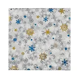 Коробка подарочная "Snowflaces" 15,5*15,5*6,5см, Новый год, картон