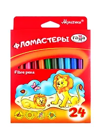 Фломастеры «Мультики» ГАММА, 24 цвета