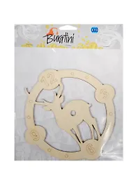 Форма для декора Лесной олень (DZ60010) (Buratini) (фанера) (упаковка)