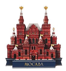 Сувенирный магнит ГИМ (Москва) (дерево) (8х9) (ГИМ1)