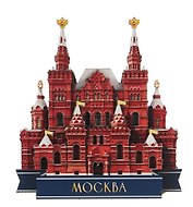 Сувенирный магнит ГИМ (Москва) (дерево) (8х9) (ГИМ1)