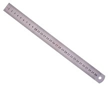 Линейка 30 см, металлическая, GoodMark