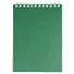 Блокнот А6 80л кл. "VELVET" зеленый, пласт.обл, спираль - 0