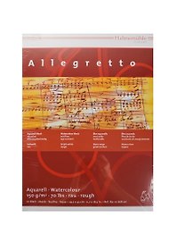Альбом для акварели 10л "Allegretto" склейка, среднее зерно, холст, 300х420, 150г/м2, Hahnemuhle