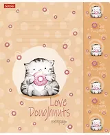 Тетрадь в клетку Hatber, "Приключения кота Пирожка", 18 листов, в ассортименте