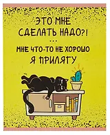 Тетрадь в клетку Listoff, "День кота", 48 листов